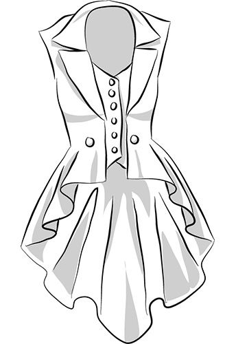 Various types of unique dresses