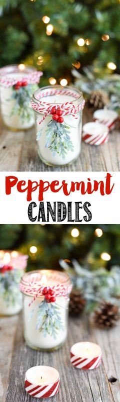 A Perfect Gift Idea for Your Loved Ones at Christmas: Mint Fragrant Candle Making