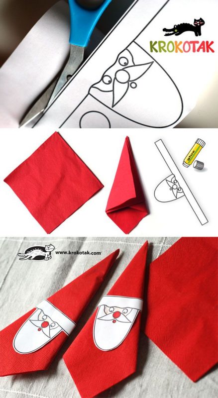These Santa Claus Napkin Holders Are Wonderful and Easy to Make