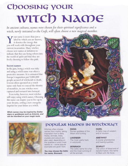 How Was The Naming Of The Withces In The Ancient Times