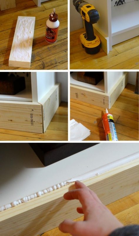 How To Make Stylish Bookcases By Adding Moulding On Them