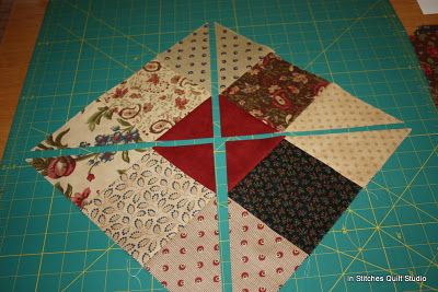 Triangle Patch Design Using Nine Different Fabrics