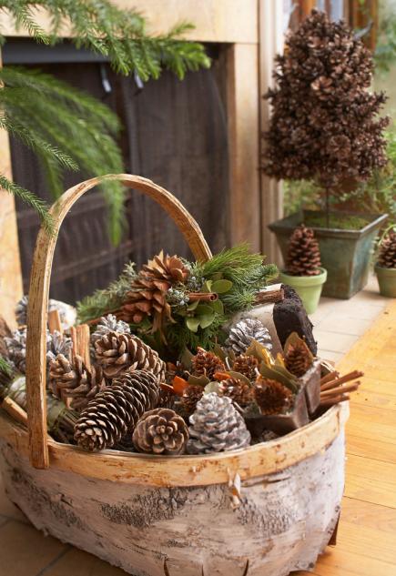 Enjoy Your Sunday Collecting And Making Pinecone Decorations