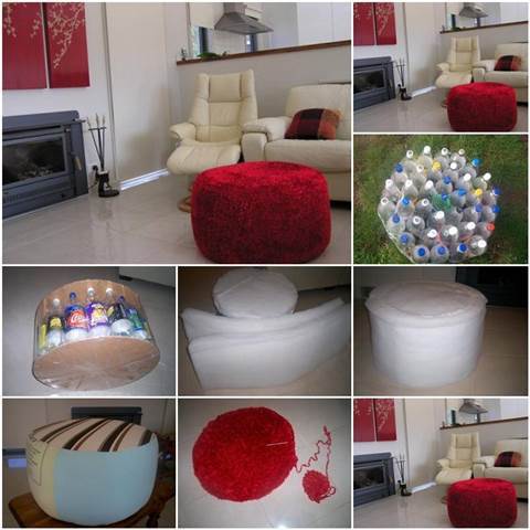 Did You Hear About Making Ottomans With Empty Plastic Bottles