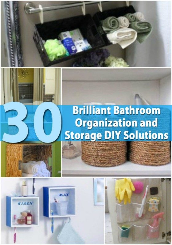 DIY Bathroom Decoration And Storage Ideas