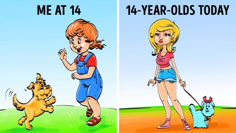 How was the Childhood in the Past And How is it Happening Now