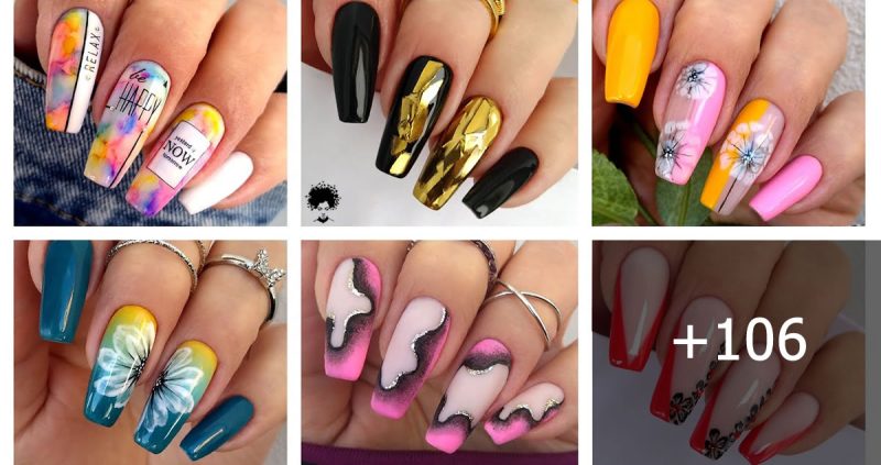 112 Photos: Cute Spring Acrylic Nails Art Design ideas For 2022