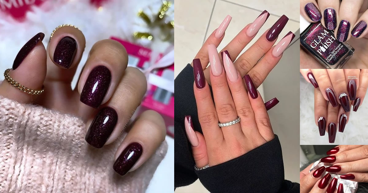 55 Sultry Burgundy Nail Ideas to Bring out Your Inner Sexy in 2022