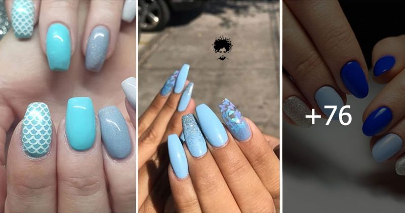79 Photos: Lovely Baby Blue Nail Art Design Ideas For 2022
