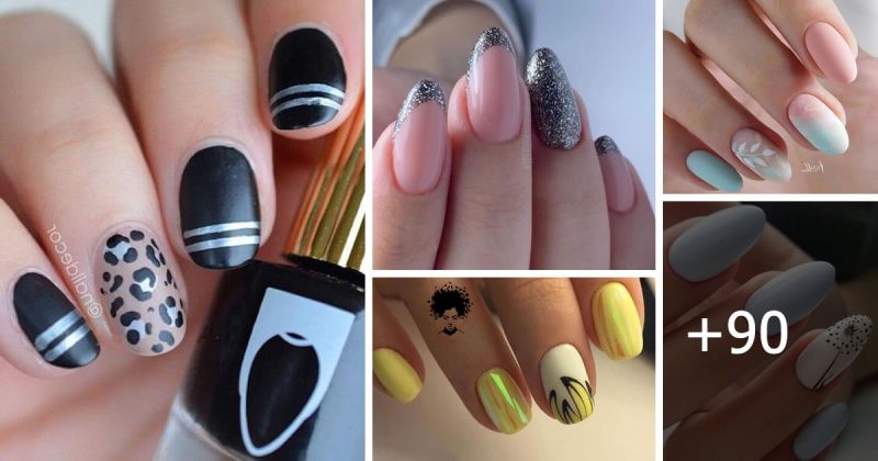 94 Photos: Trendy Oval Nail Art Designs Ideas For 2022