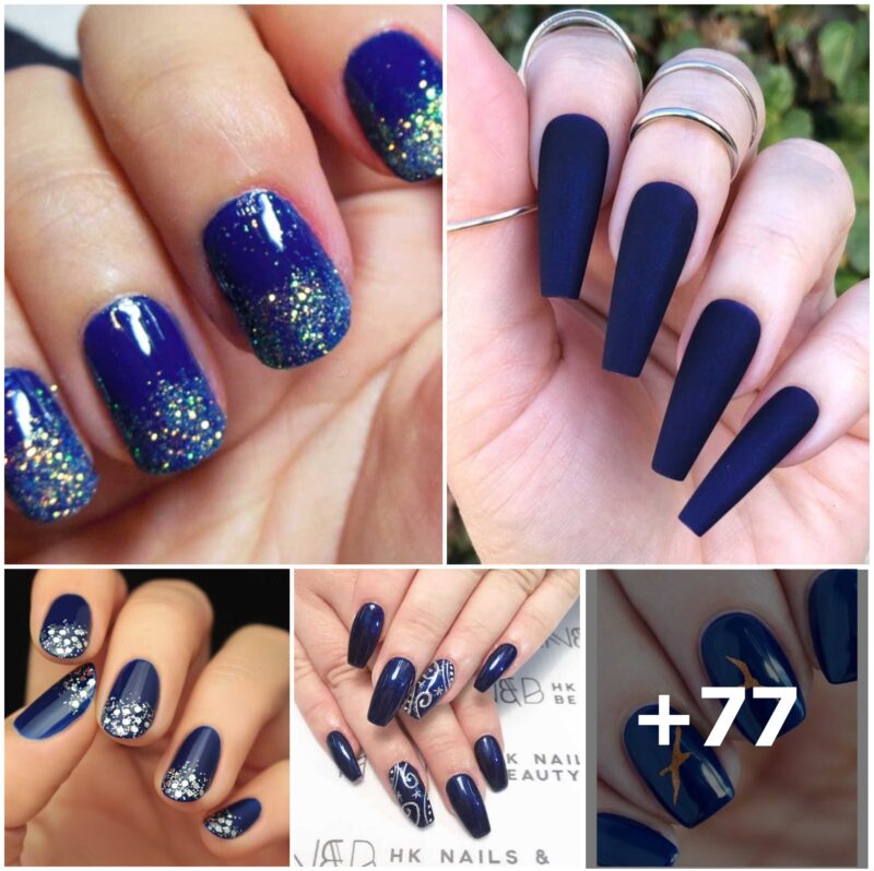 77 Blue Nail Ideas To Try For Your Next Manicure