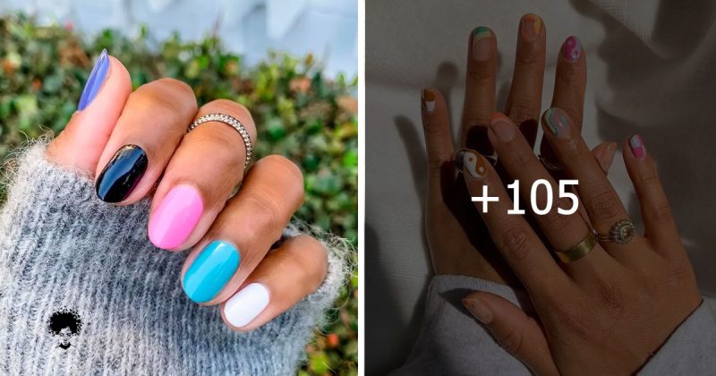 105 Photos: Multi Coloured Nails ~ New Trend and Best Designs