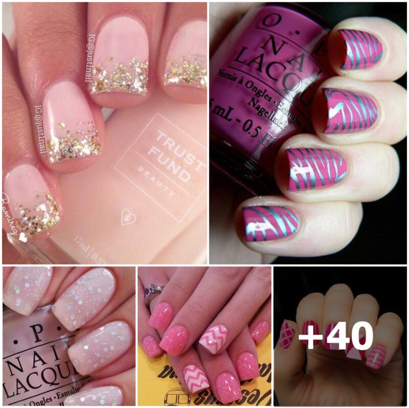 40 IMAGES: Innocently Sexy Pink Nail Designs