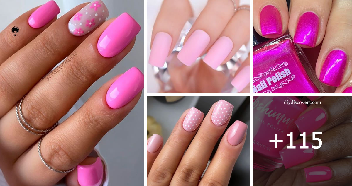 115 Photos: Cute and Pink Nail Designs for Short Nails