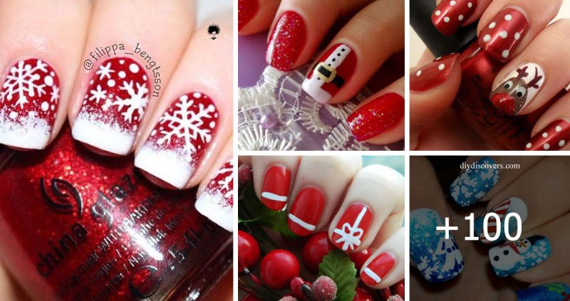 104 Photos: Amazing and Easy Christmas Nail Designs and Nail Arts