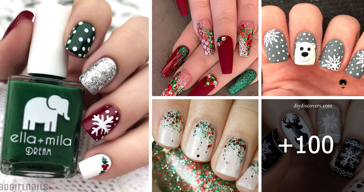 109 Photos: Festive and easy Christmas nail art designs you must try