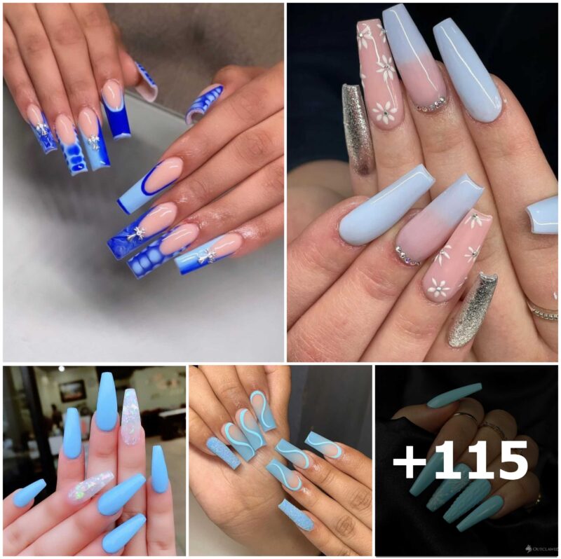115 Photos: Super Cute Baby Blue Nail Designs for 2025 That You’ll Love