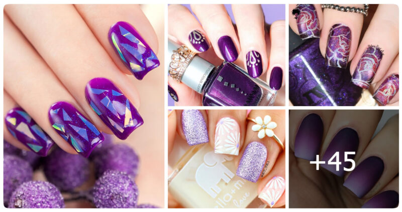 45+ Insanely Hot Purple Nails Designs Trending Right Now