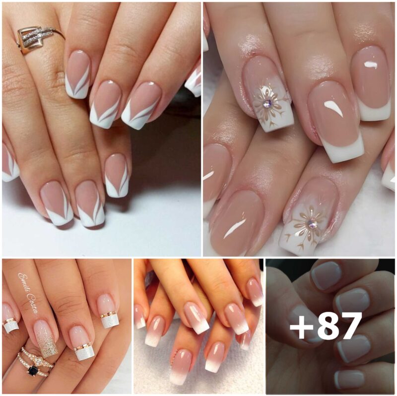 87 Amazing French Manicure Designs 💅 【Cute French Nail Arts 2025】