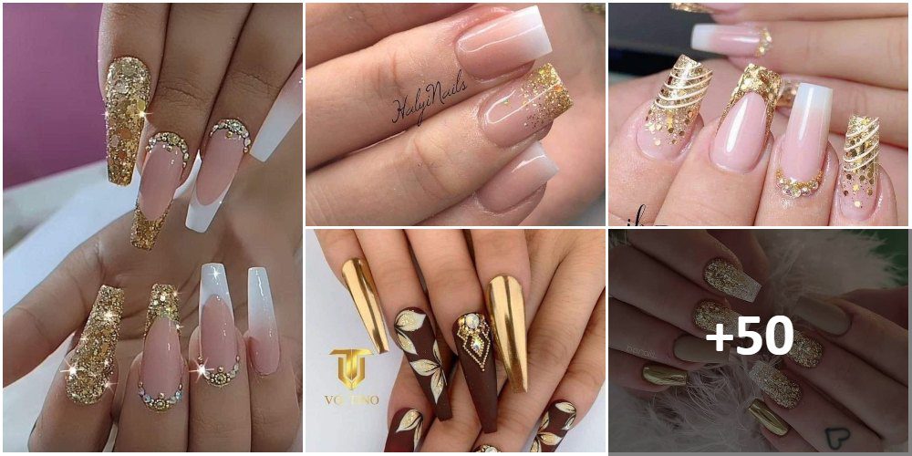 NAILS WITH GOLD β· 40+ Ideas in Images π
π