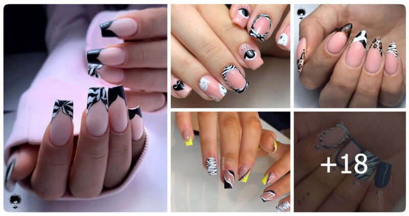 18 Charming Zebra Print Nail Design Ideas