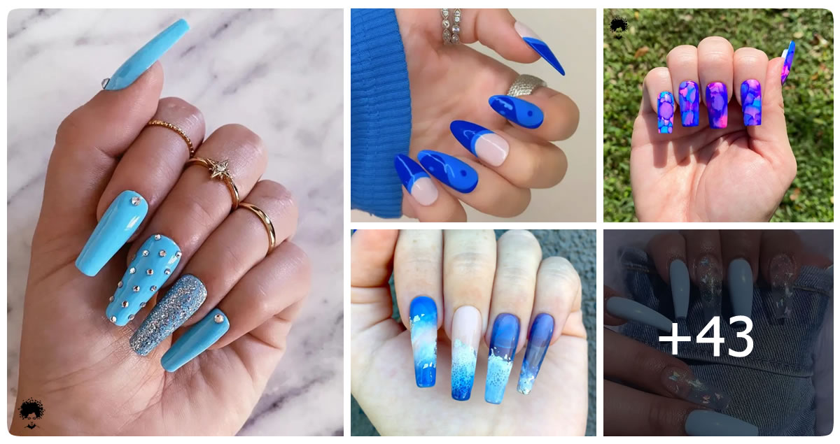 40+ Stunning Blue Nails You Can Rock This Year