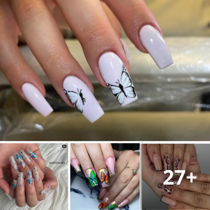 21 Pretty Butterfly Nails For Summer