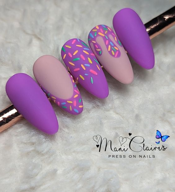 Playful Elegance: 20+ Irresistibly Cute Sprinkles Nail Art Inspirations - Life IGYO