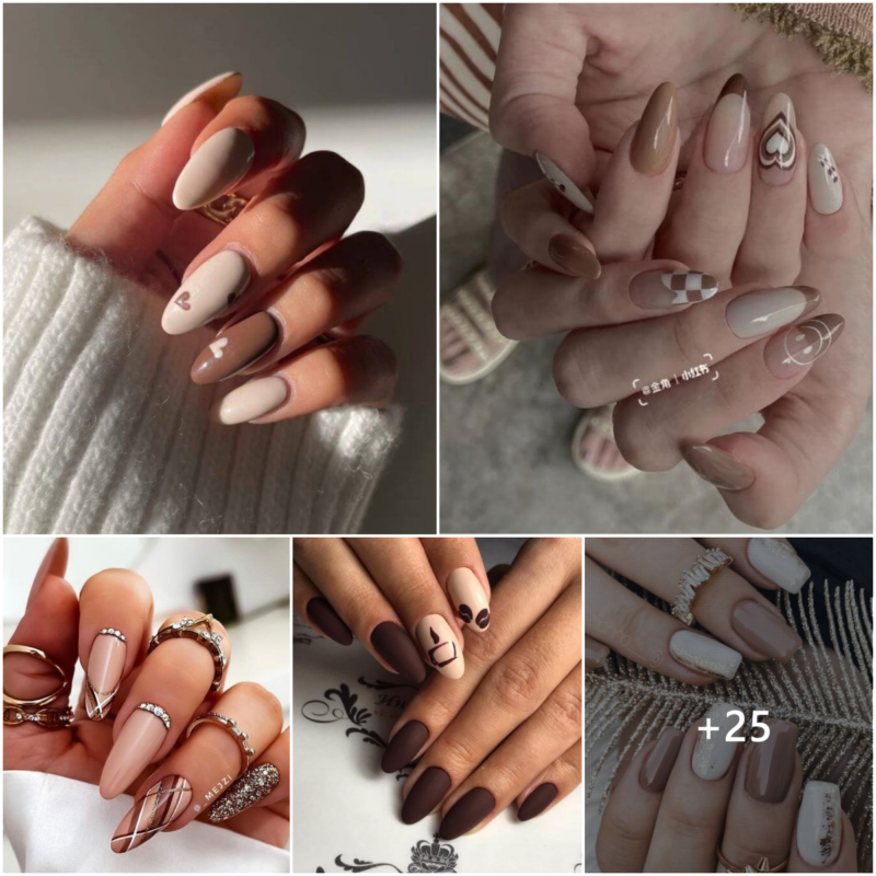 The Top 25+ Brown Nail Trends Now!