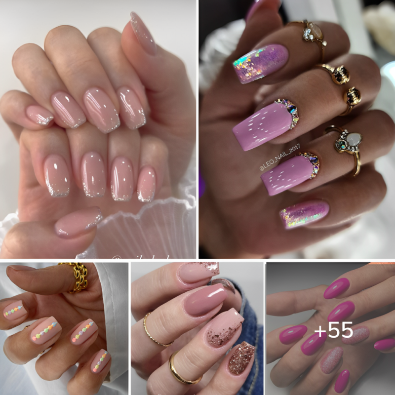 +55 PHOTOS: Pink Gelish Nail Designs to Brighten Your Day