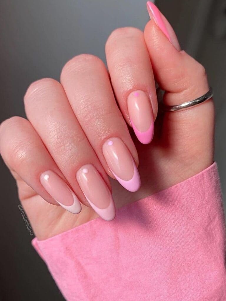 27 Captivating Pink French tips Nails Every Girl Should try