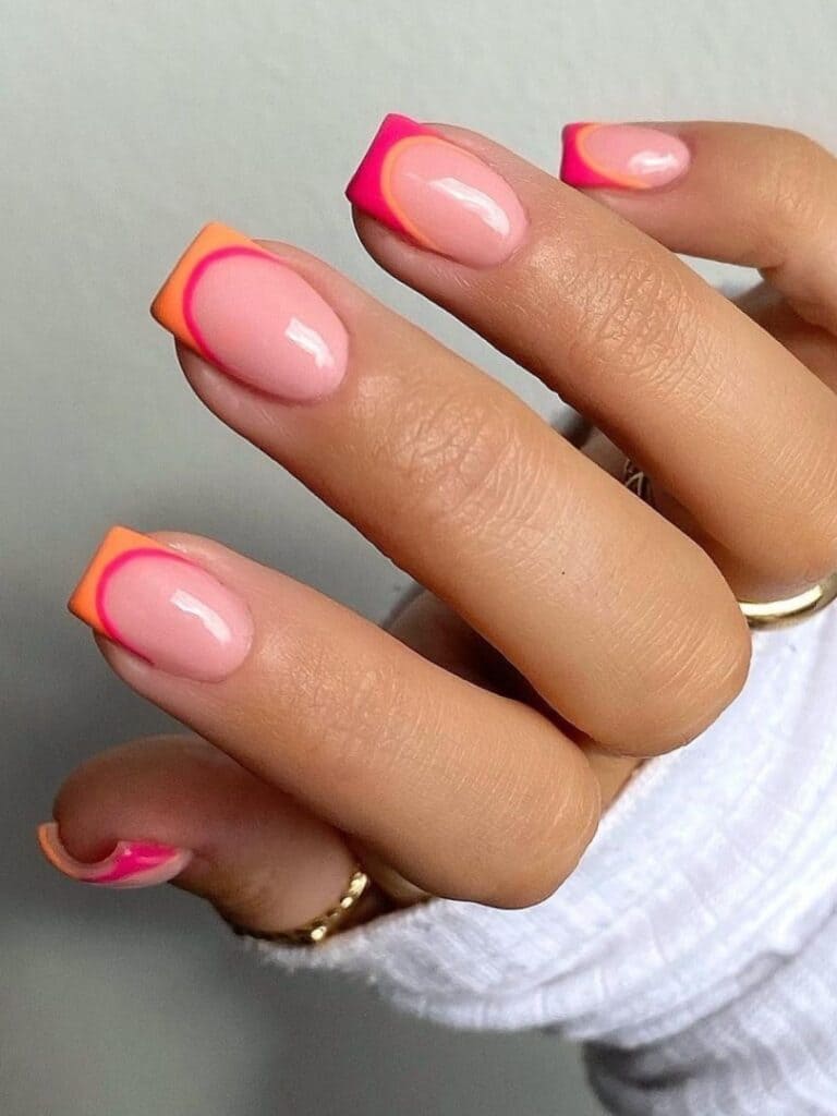 27 Captivating Pink French tips Nails Every Girl Should try