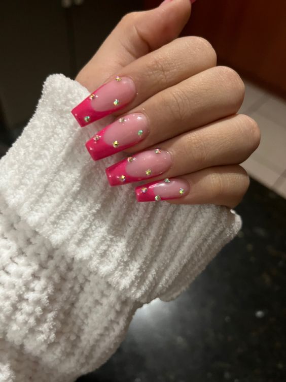 27 Captivating Pink French tips Nails Every Girl Should try
