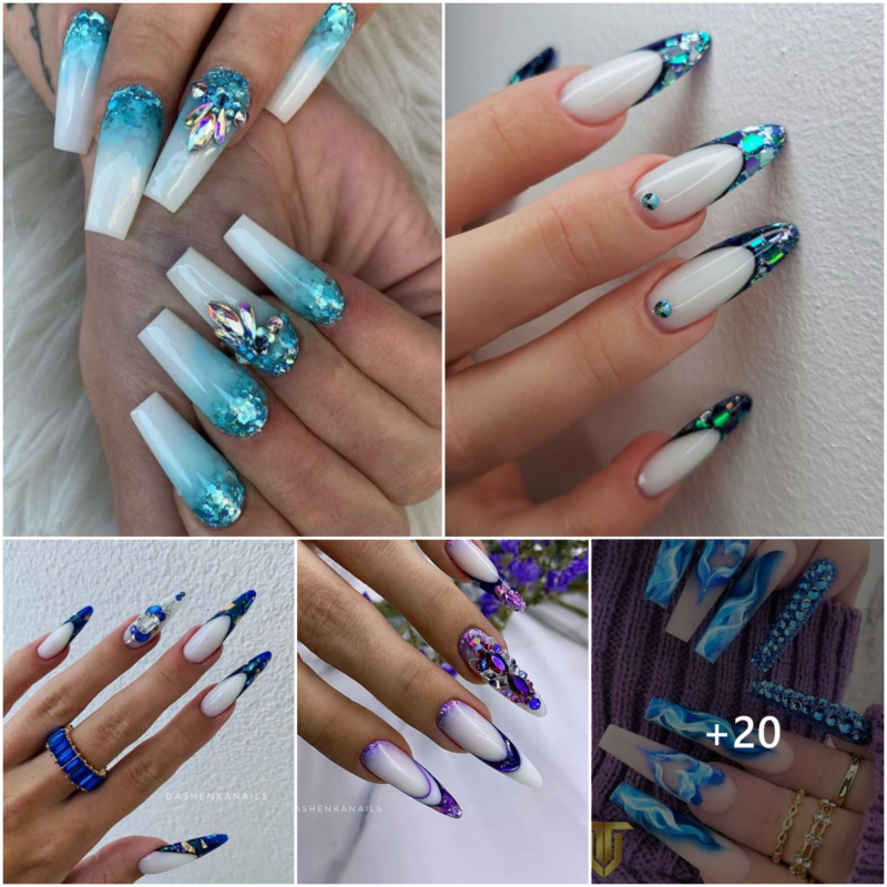 Captivating Cyan Nail Designs that Mesmerize Feminine Beauty Instantly