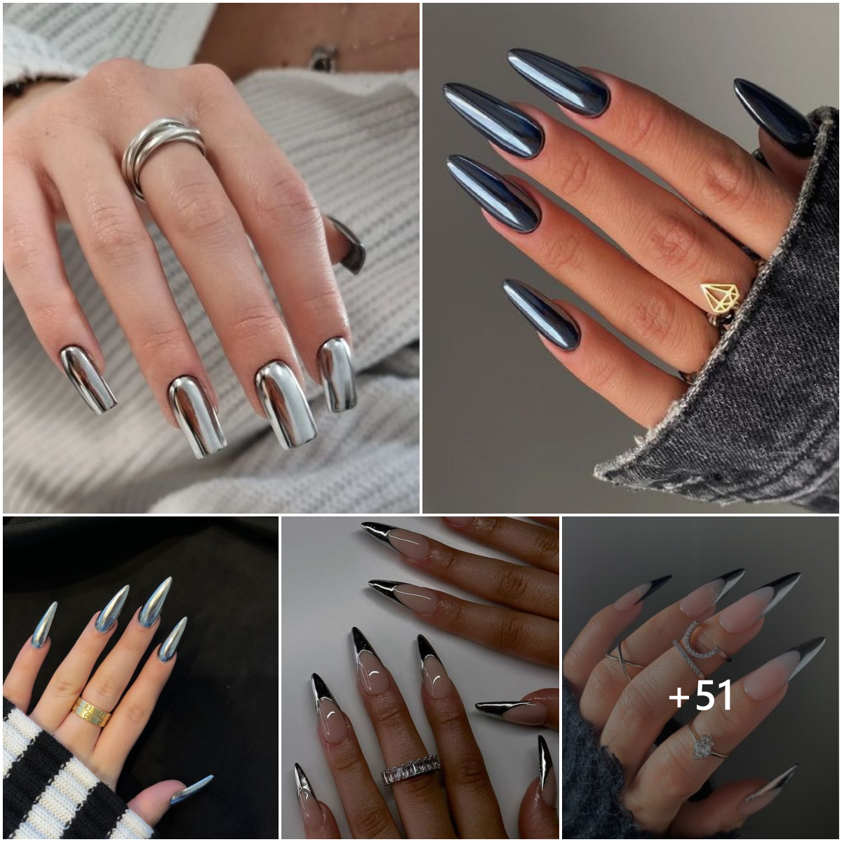 51+ Stunning Silver Nail Designs for a Sparkling Touch