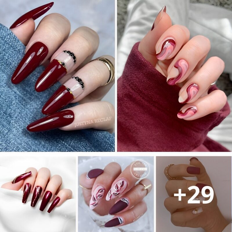 36 Winning Burgundy Nails You Won’t Be Able To Resist