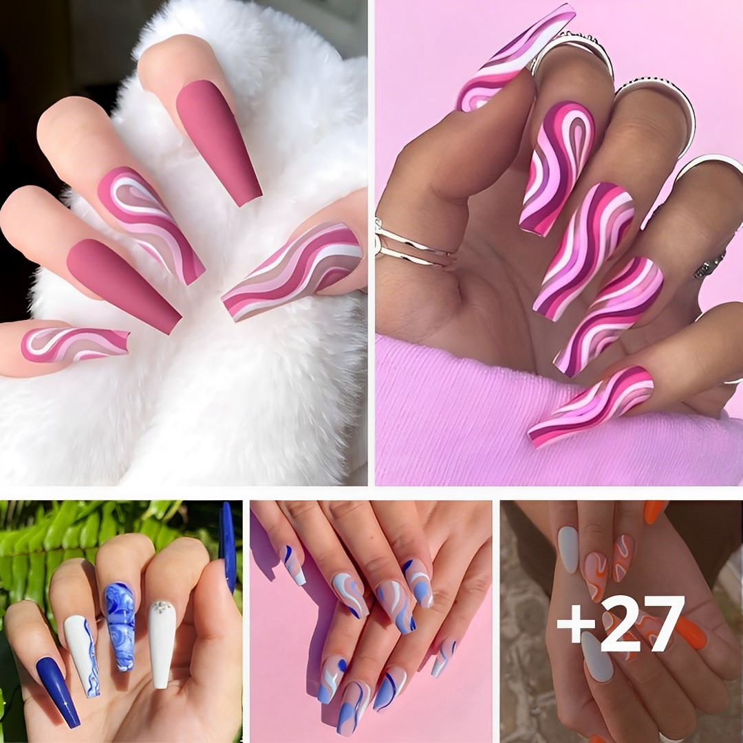 30 Swirl Nail Designs To Get Compliments From Everybody