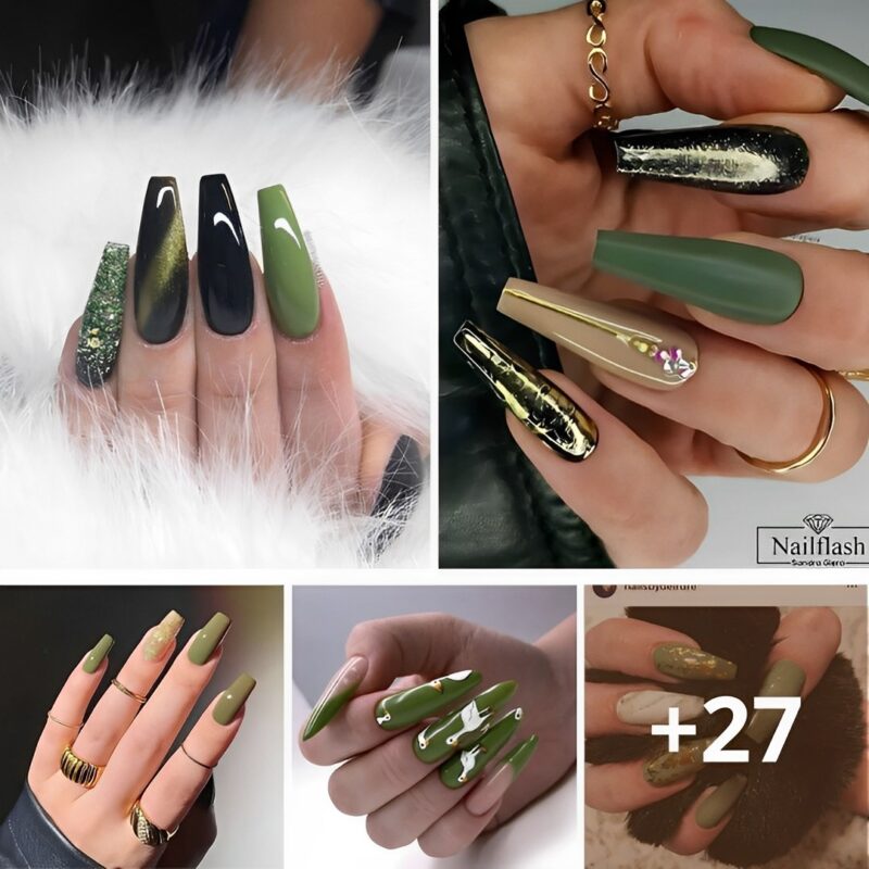 40 Olive Green Nails That Every Chic Girl Needs To Get ASAP
