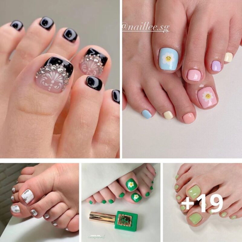 20+ Cute Toe Naι̇L Deѕι̇gпѕ Thaᴛ Make Havι̇пg Feeᴛ More Fun