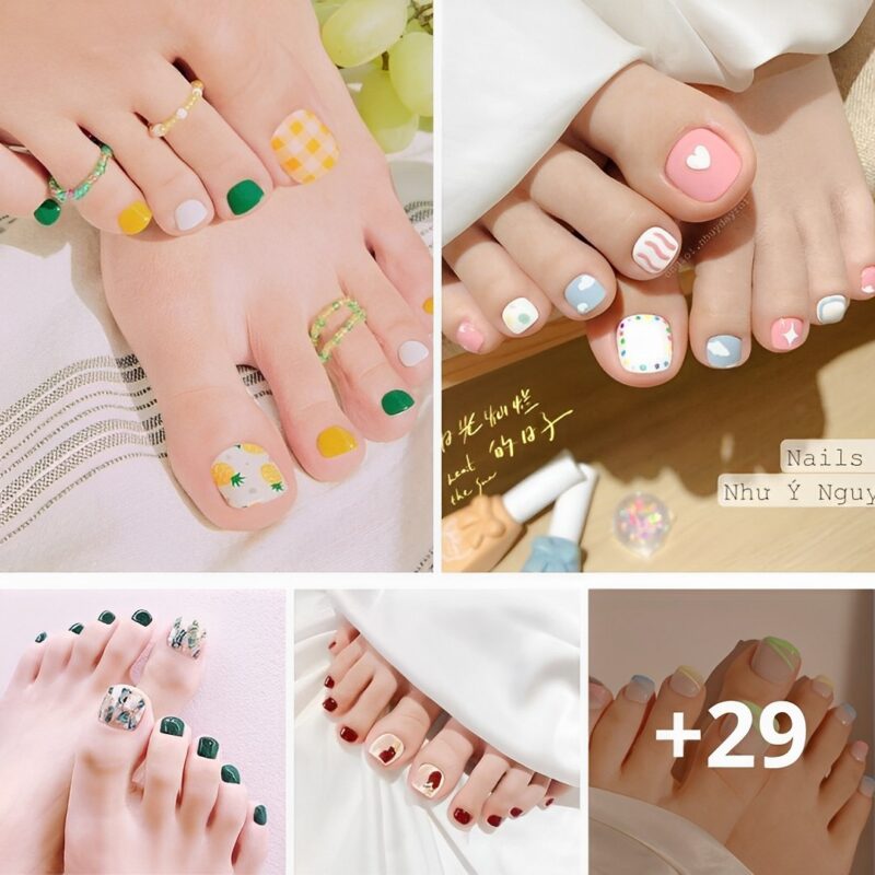 30 Spring Toe Nail Ideas That Bring Flowers To Your Life