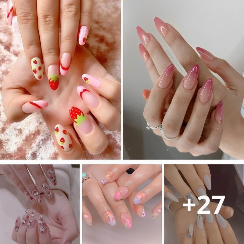 32 Inspirational Photos Of The Best 2024 Almond Nails
