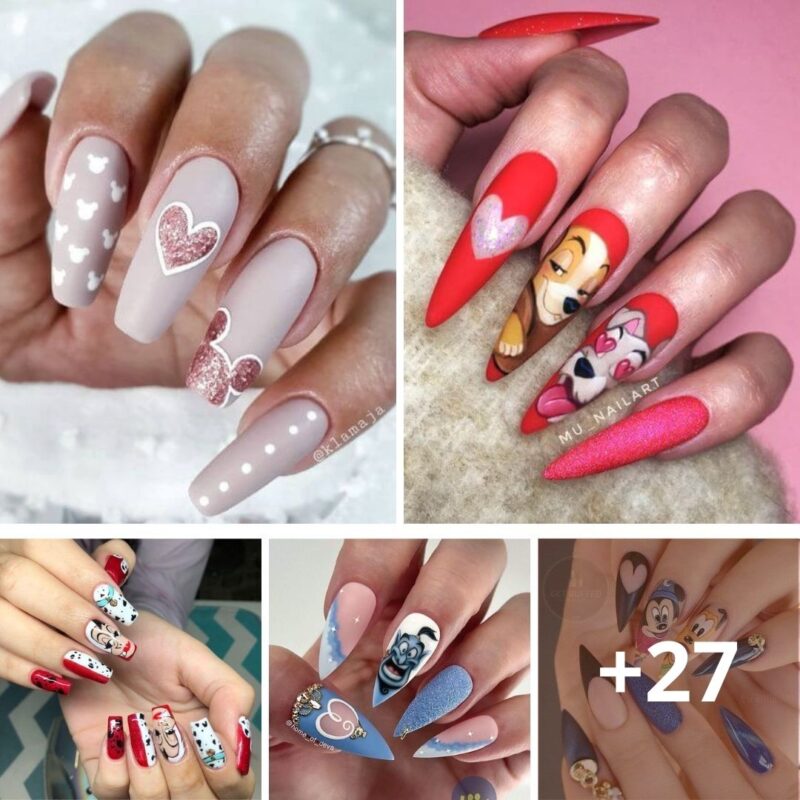 30 Diseños de Uñas Inspirados en Disney Perfectos para Visitar los Parques