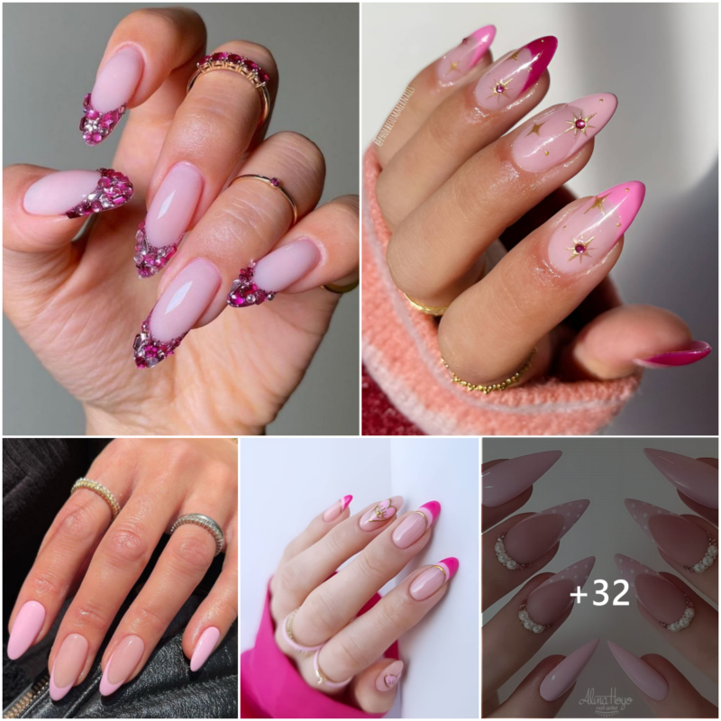 103 Captivating Pink French tips Nails Every Girl Should try