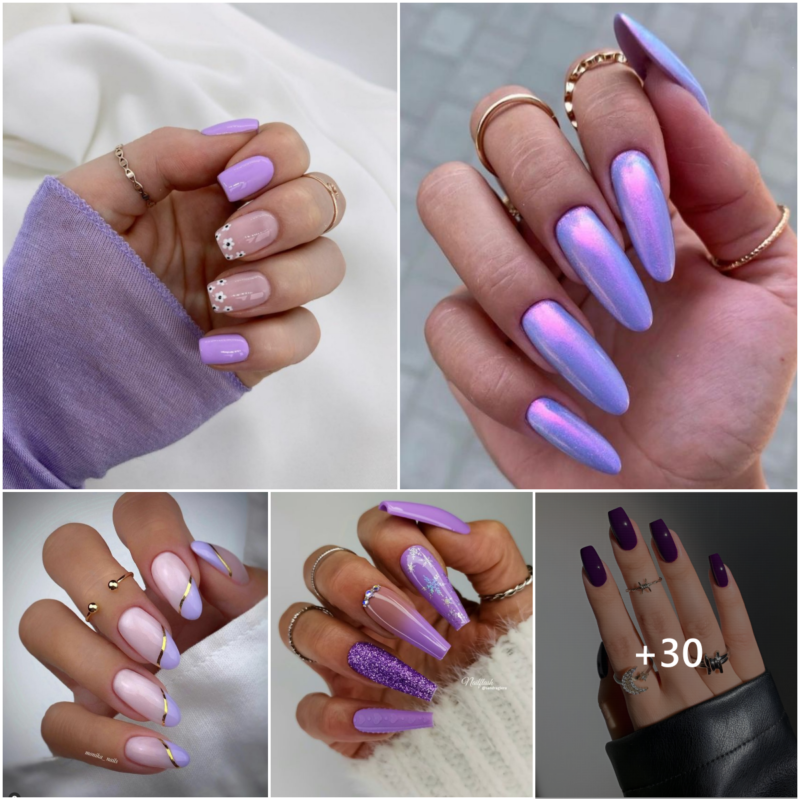 30 Stunning Ways To Rock Violet Nails