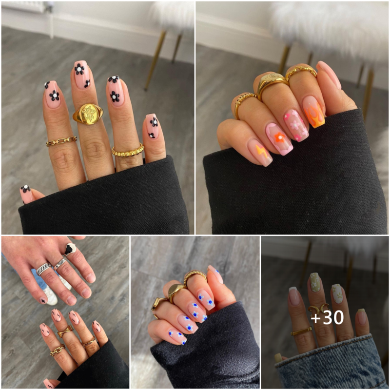 30 Uñas Cuadradas Divertidas para Inspirarte