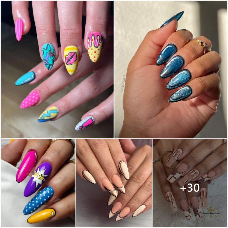 34 Pop Art Nail Ideas That Came Straight Out Of A Comic Book