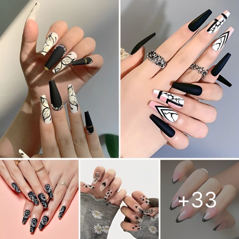 33 Enigmatic Black Nail Ideas For A Mysterious Look