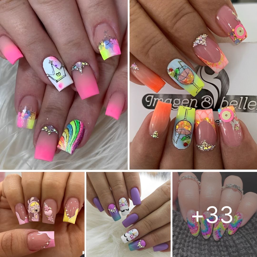 32 Cute Nail Art Ideas That You Can Rock With Your Kids