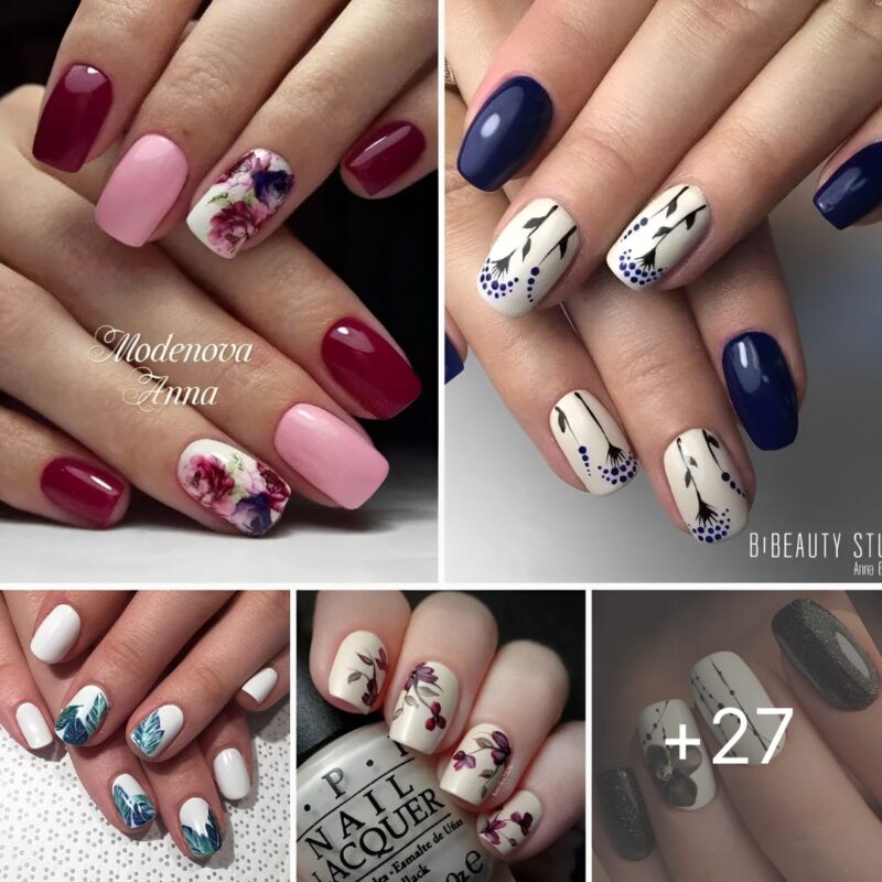 30 Pretty Flower Nail Inspirations
