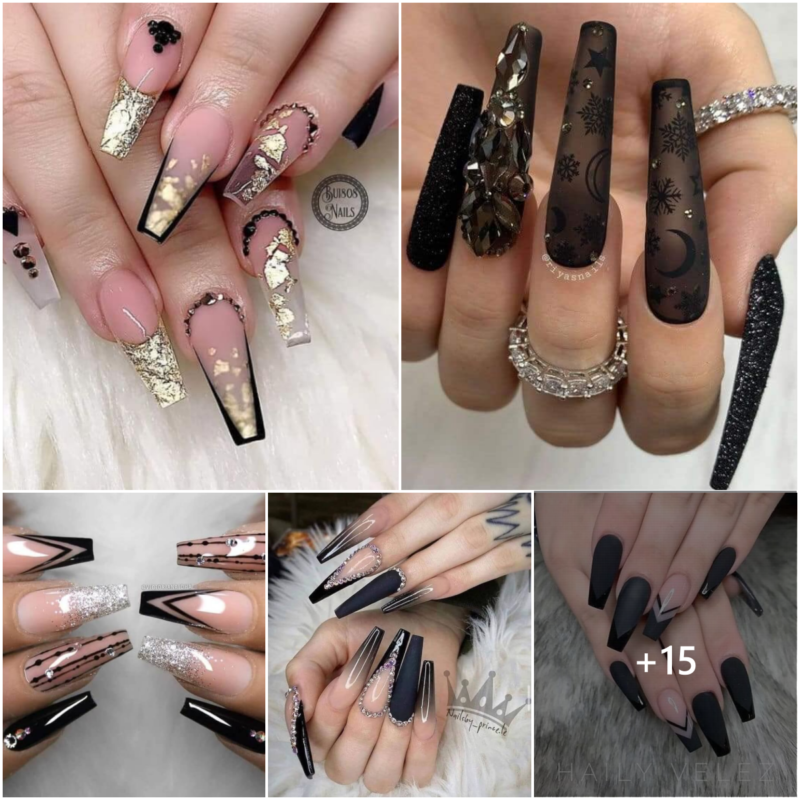6 Creative Black Acrylic Nail Designs You Should Not Miss Out In 2024